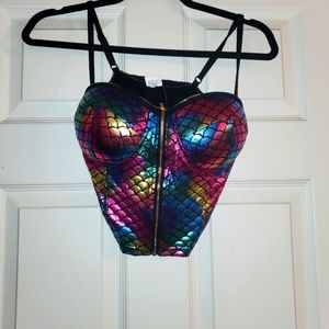 Mermaid zip up top
